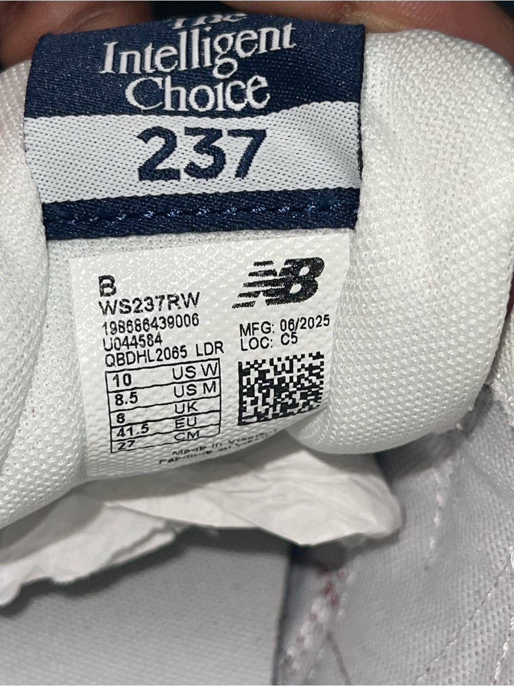 New Balance 237 Unisex Sneaker - Burgundy/White - Picture 10 of 12